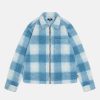 Shirts Radial | Zip Sherpa Shadow Plaid