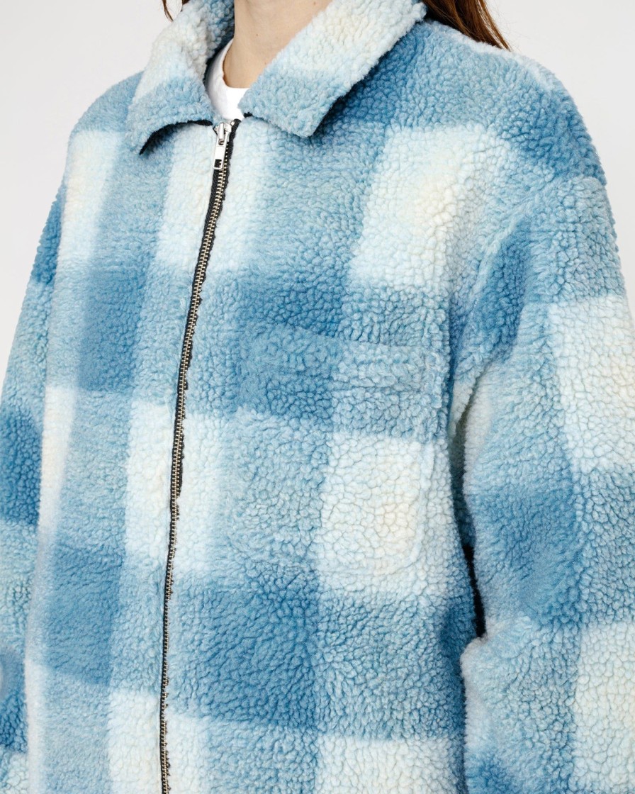 Shirts Radial | Zip Sherpa Shadow Plaid