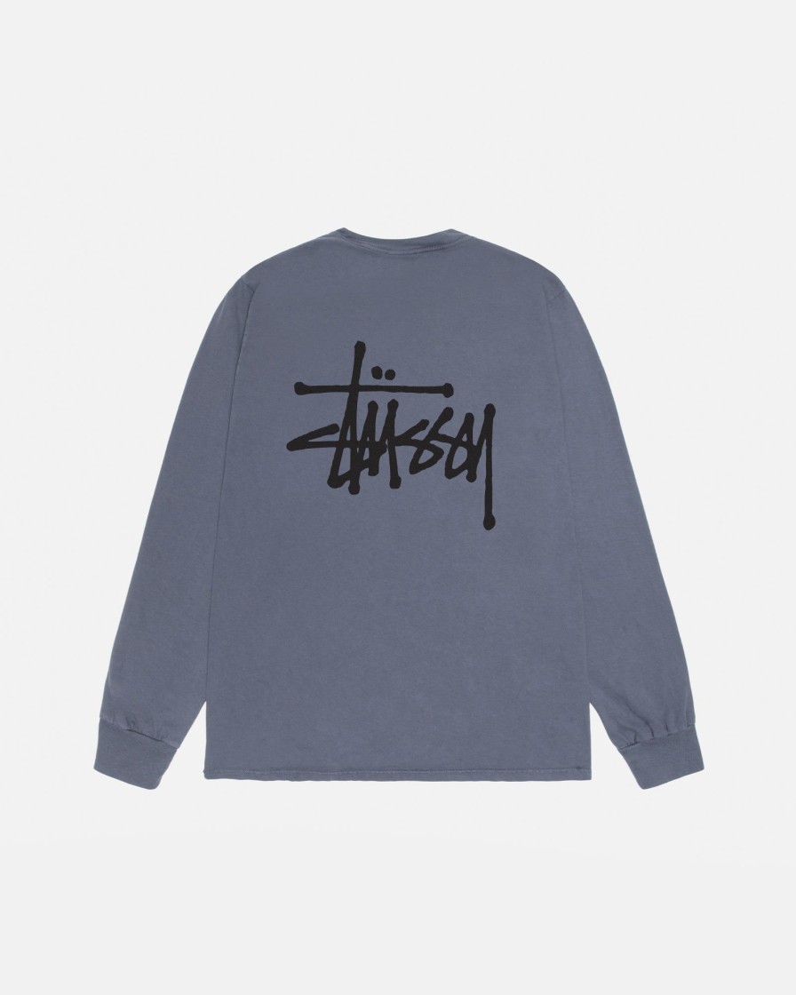 Tees Radial | Basic Stussy Ls Tee Pigment Dyed