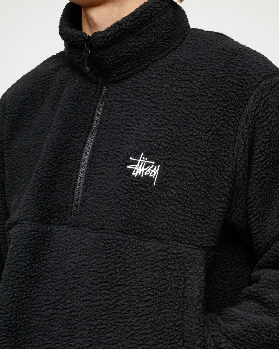 Outerwear Radial | Polar Fleece Half Zip Mock Neck