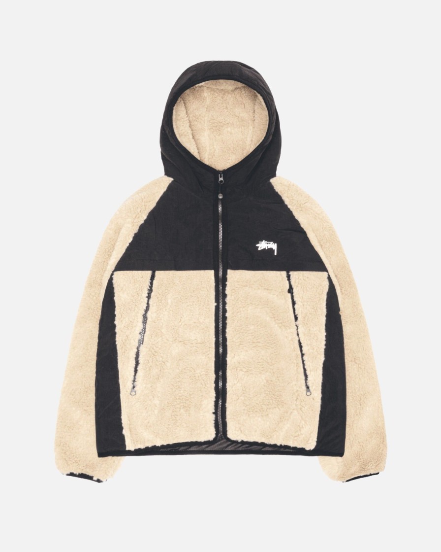 Outerwear Radial | Sherpa Paneled Hooded Jacket