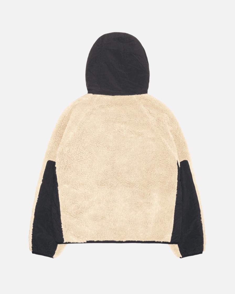 Outerwear Radial | Sherpa Paneled Hooded Jacket