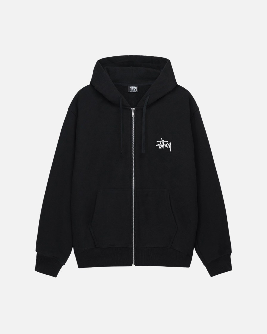 Sweats Radial | Basic Stussy Zip Hoodie