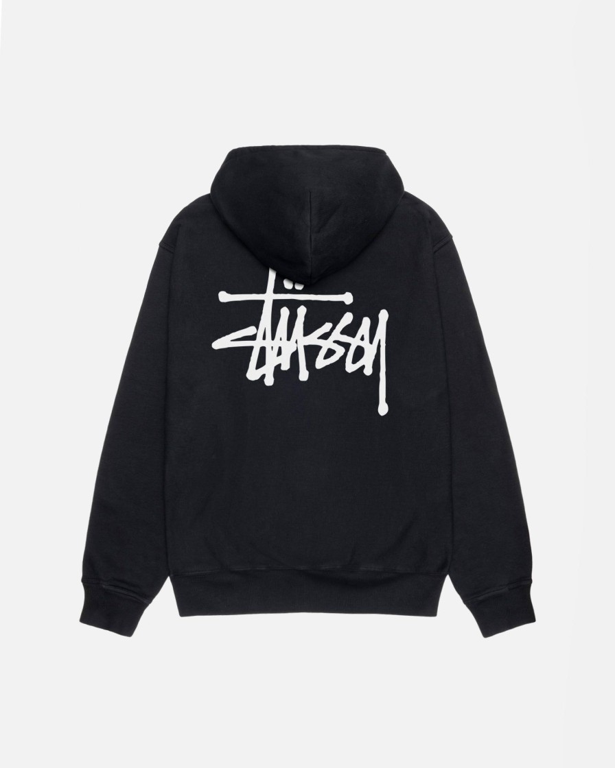 Sweats Radial | Basic Stussy Hoodie Pigment Dyed