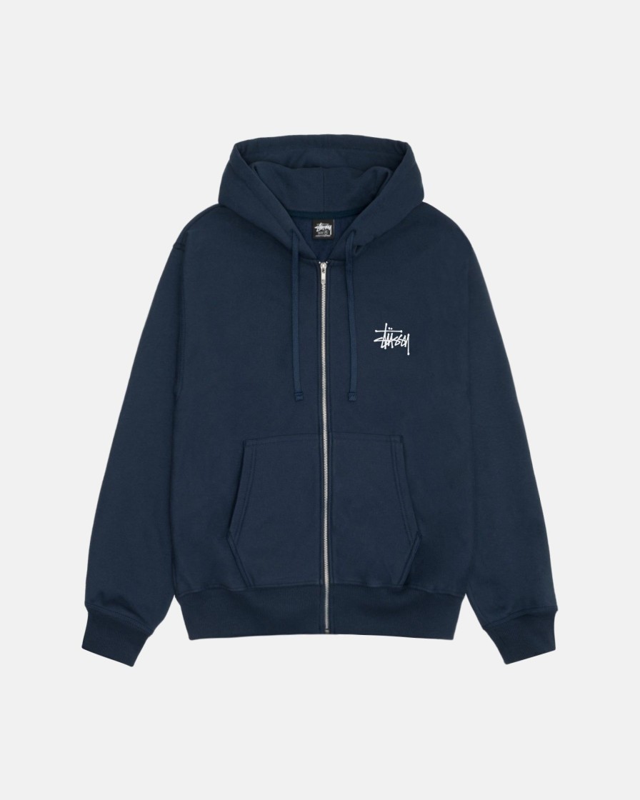 Sweats Radial | Basic Stussy Zip Hoodie