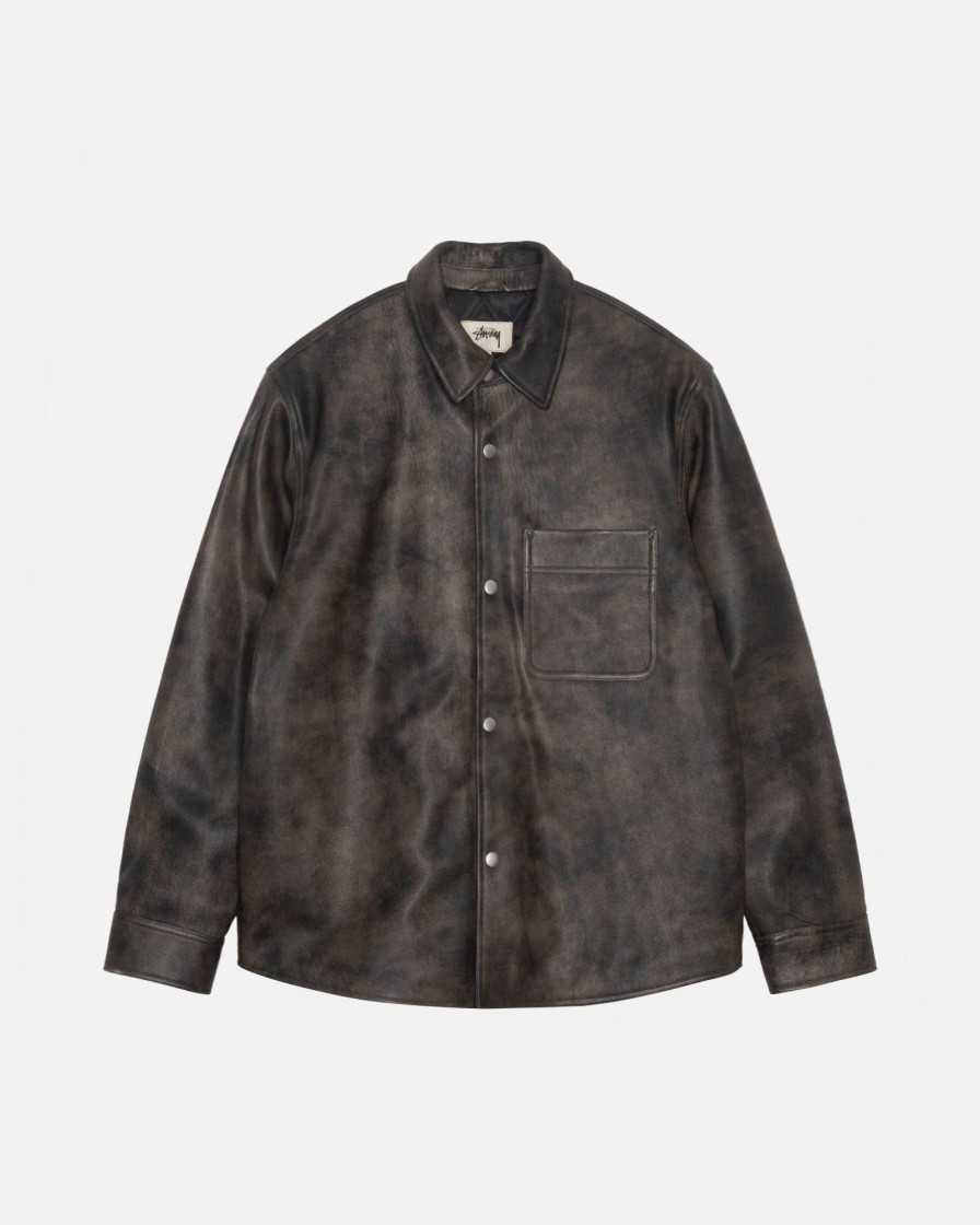 Shirts Radial | Leather Overshirt