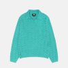 Knitwear Radial | Open Knit Collared Sweater