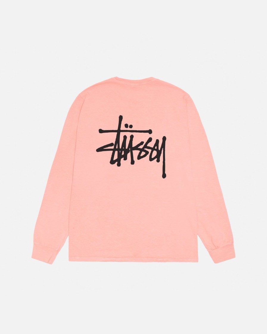 Tees Radial | Basic Stussy Ls Tee Pigment Dyed