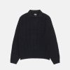 Knitwear Radial | Open Knit Collared Sweater