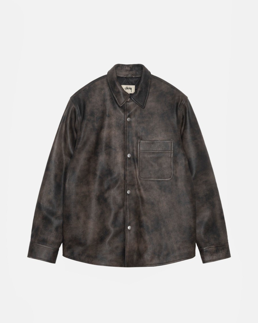 Outerwear Radial | Leather Overshirt